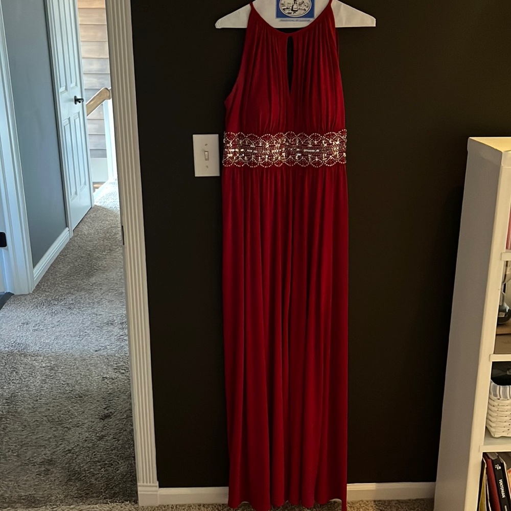 Full length prom/formal red dress/gown